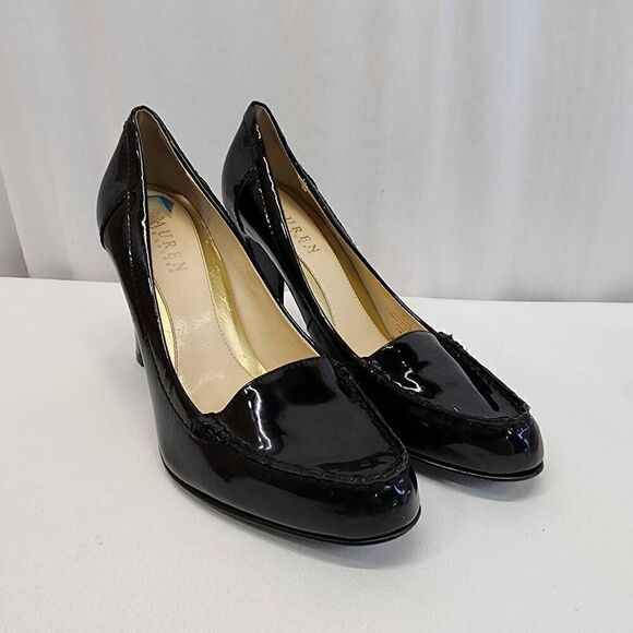 Lauren Ralph Lauren Shoes - LAUREN Ralph Lauren Size 7.5 Black Patent Leather Heels Q